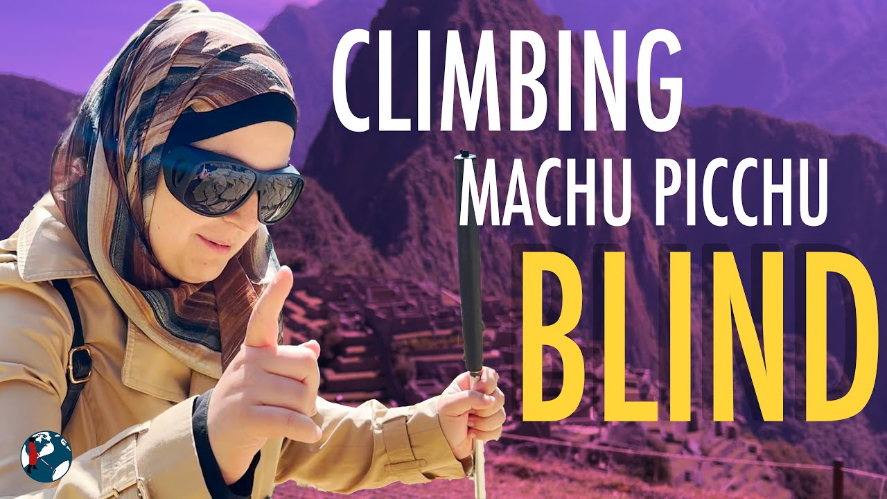 Picture of Mona in shades climbing machu picchu 